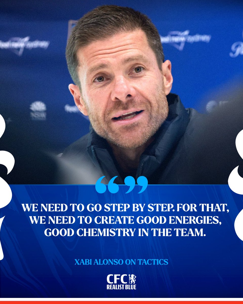 CFC_RealistBlue's tweet photo. 🗣🇪🇸 XABI ALONSO:

On Pre Season Tactics: https://t.co/9R6Xt2QWMF