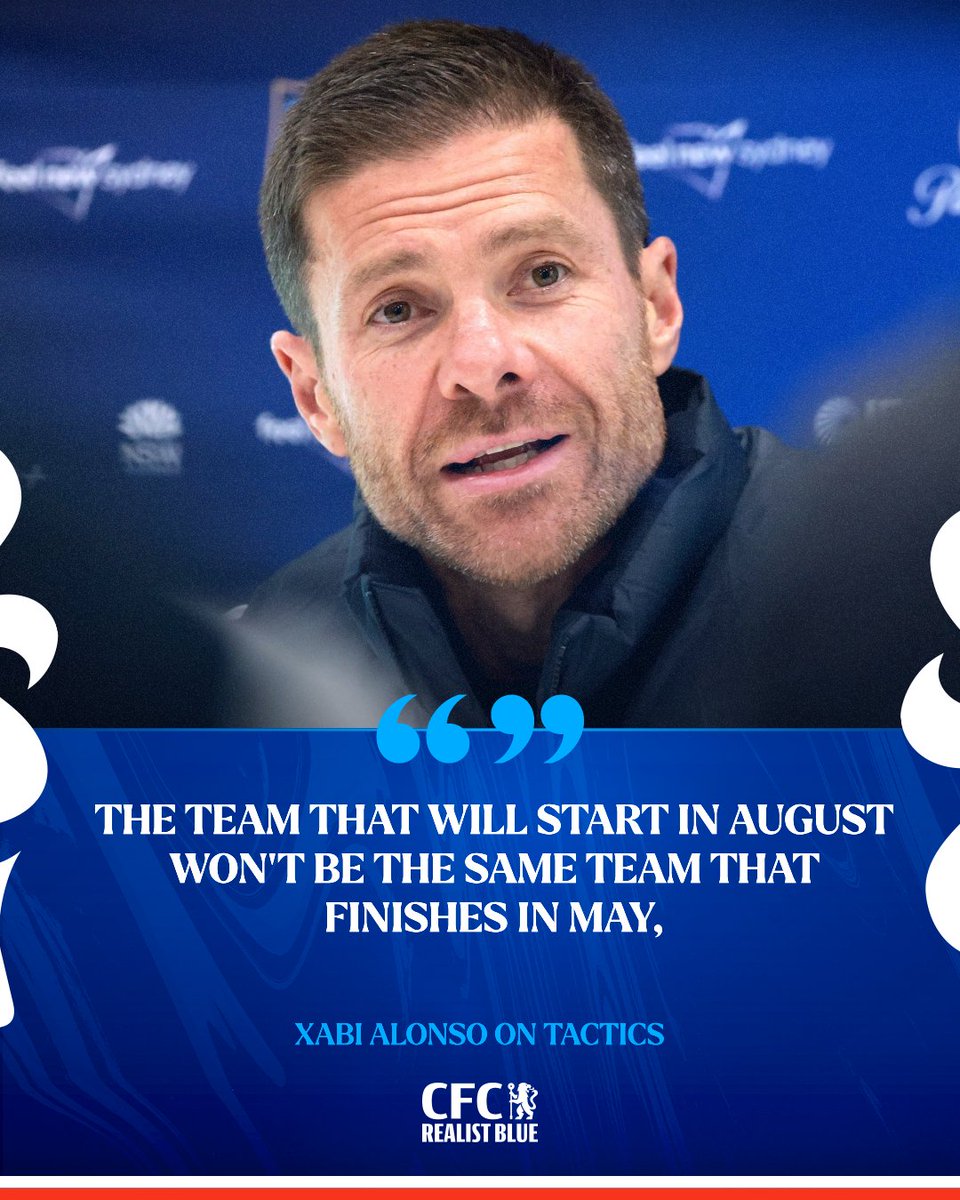 CFC_RealistBlue's tweet photo. 🗣🇪🇸 XABI ALONSO:

On Pre Season Tactics: https://t.co/9R6Xt2QWMF