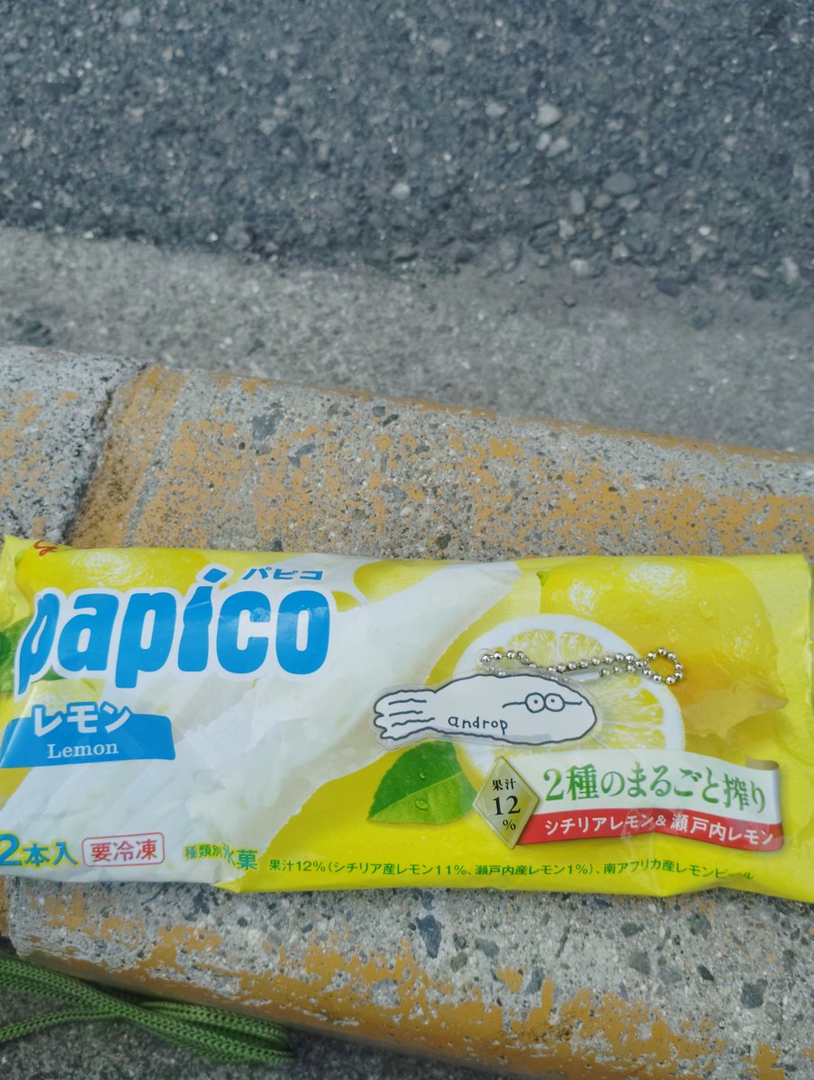 Kei_ta05's tweet photo. 今日も暑いので、しっかり水分と塩分をとりましょうね（これはジャイガで食べたパピコ） https://t.co/3Bd8joNzWM
