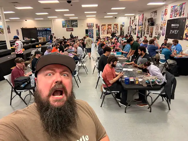 VagrantWolf's tweet photo. Almost 90 people at our Vendetta Pre-Rift event! Crazy numbers! #riftbound #riftboundtcg #vendetta #prerift @playriftbound https://t.co/0CdgbIPs2A