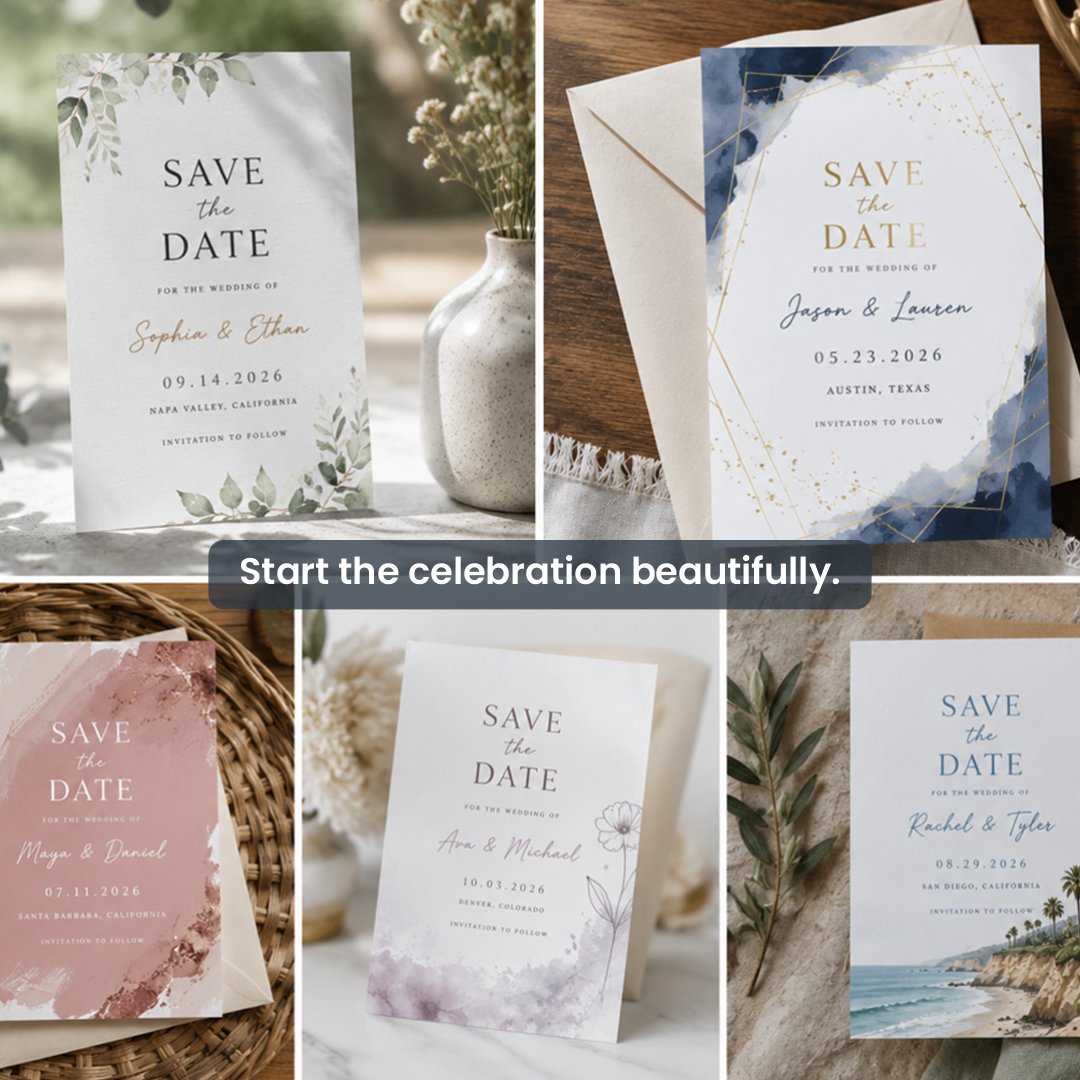 tagsenusa's tweet photo. Your wedding journey deserves a beautiful beginning. Set the tone with elegant Save the Date cards that create a lasting first impression. 💍

#SaveTheDate #TagsenUSA https://t.co/IJcAsdqJNh