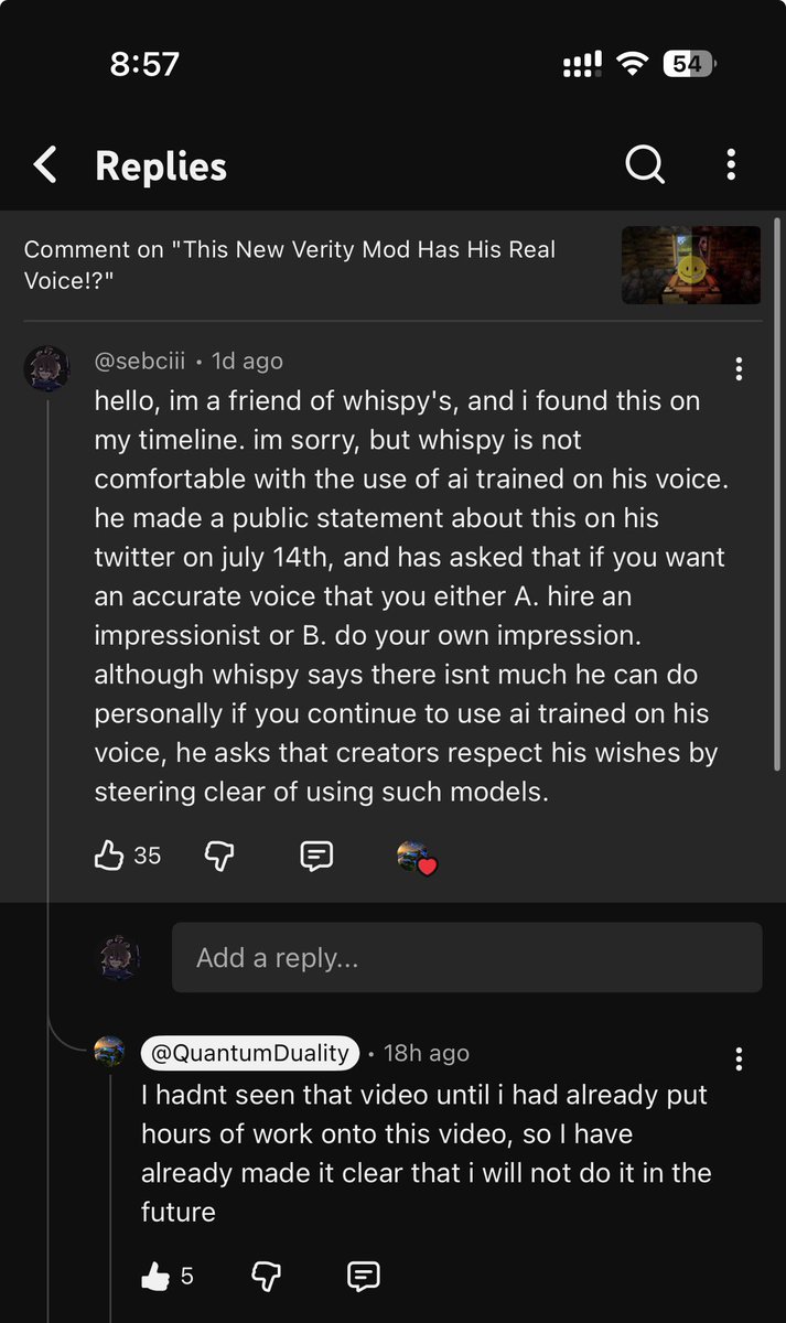 sebiiweby's tweet photo. mfs on yt are genuinely subhuman how are you gonna be a fan of a creator’s voice and character but just choose not to respect him ? bratty ass kids bro i stg 😭 https://t.co/2HFPWsqjwG