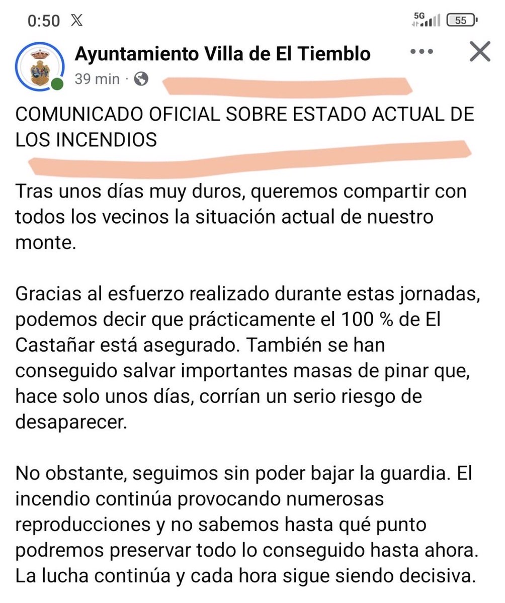 Incendios01's tweet photo. @jaabellan Tu ayuntamiento piensa otra cosa. A ver si tú no has pisado el pueblo estos días y solo hablas porque sí. https://t.co/Znt3wKNMTJ