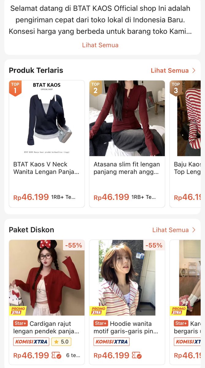 flowerrosessis's tweet photo. Outfit mahal skip dulu ga sihh?? Aku nemu toko yang jual atasan gemess under 50k ajaa?? semua bajunya super lucuu https://t.co/24qGbyAm8c