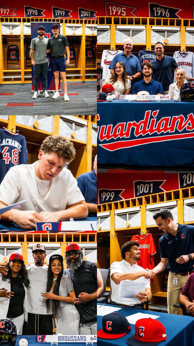 GuardsInsider's tweet photo. Officially put that pen to paper ✍️

Congratulations to the 23 players who signed with Cleveland Guardians organization!

#GuardsBall https://t.co/zKworUIjRm