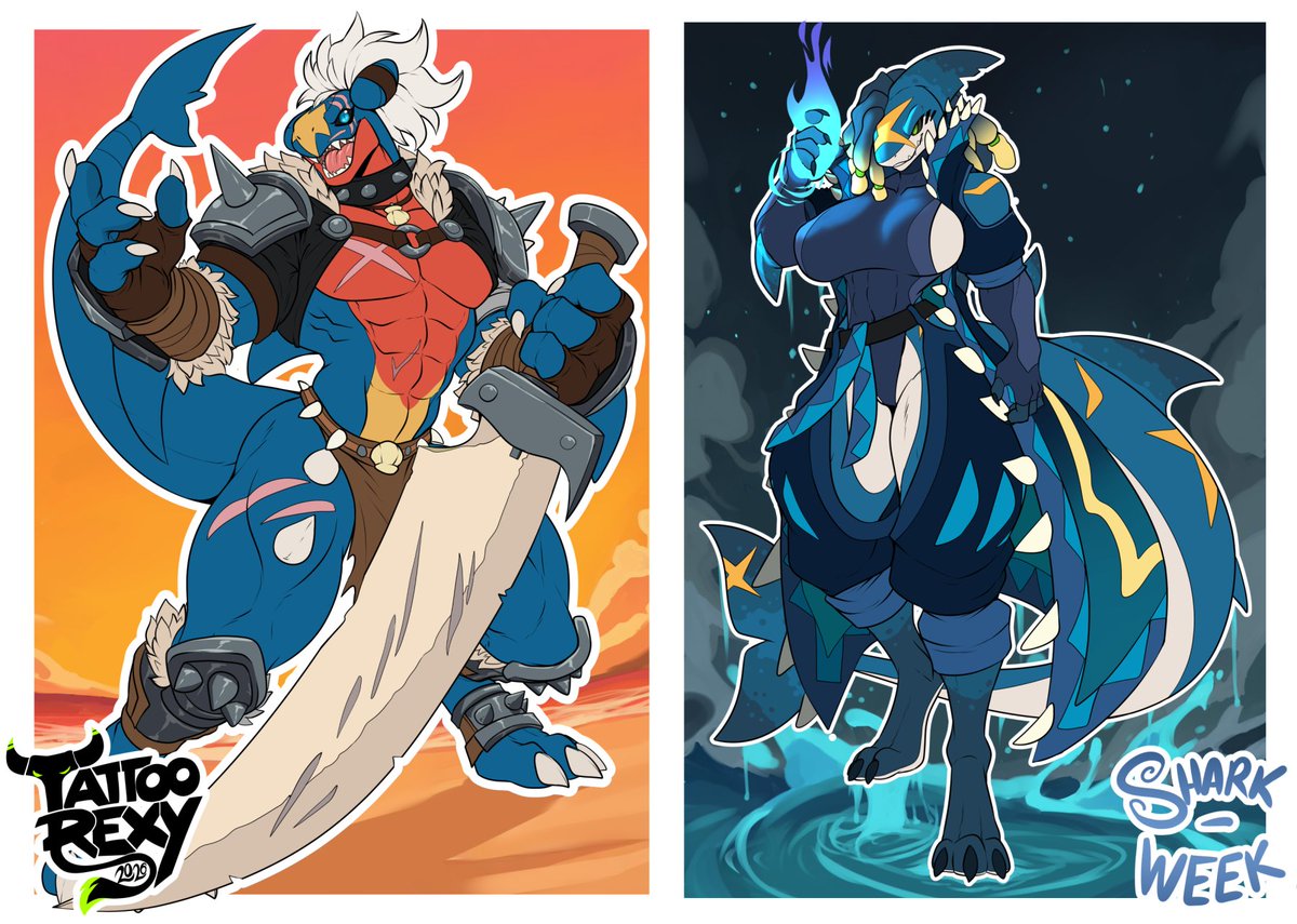 TattooRexy's tweet photo. Shark week 2

Pokemon sharks  water warriors!! https://t.co/TfWzTKvOrf
