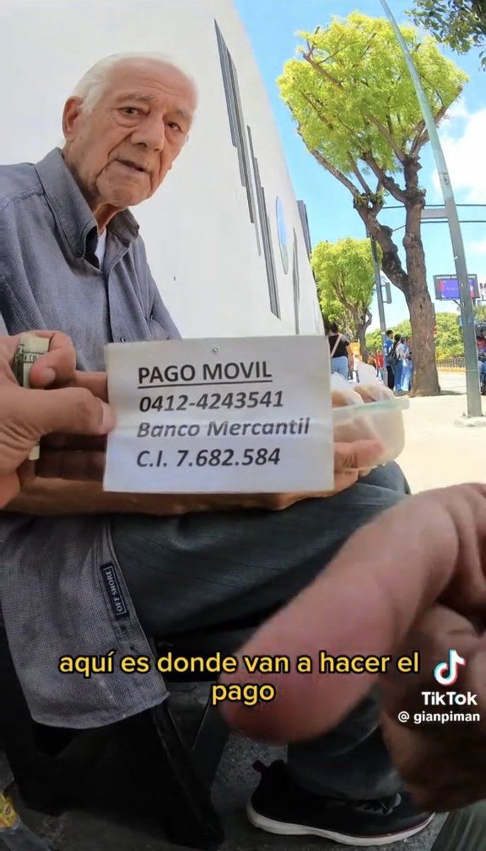 MsMagaPi's tweet photo. @joselui02124198 Si desean apoyar al señor Mauro aquí les dejo los datos de su pago móvil (fuente: gianpiman en TikTok). https://t.co/uLuhyuhemc