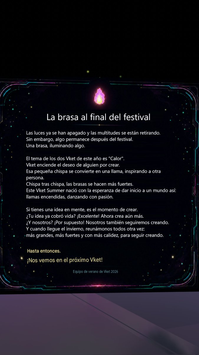 Michiburgesa64's tweet photo. Bueno, se clausuró todo el Virtual Market Summer 2026, y todos los mapas dejaron de existir. La verdad estuvo muy divertido el evento y los mundos estaba muy bonitos, así que veré en el evento de Virtual Market Winter 2026 en Diciembre. ¡Saludos y nos vemos! #Vket #VirtualMarket https://t.co/6e8dm1Ld8S