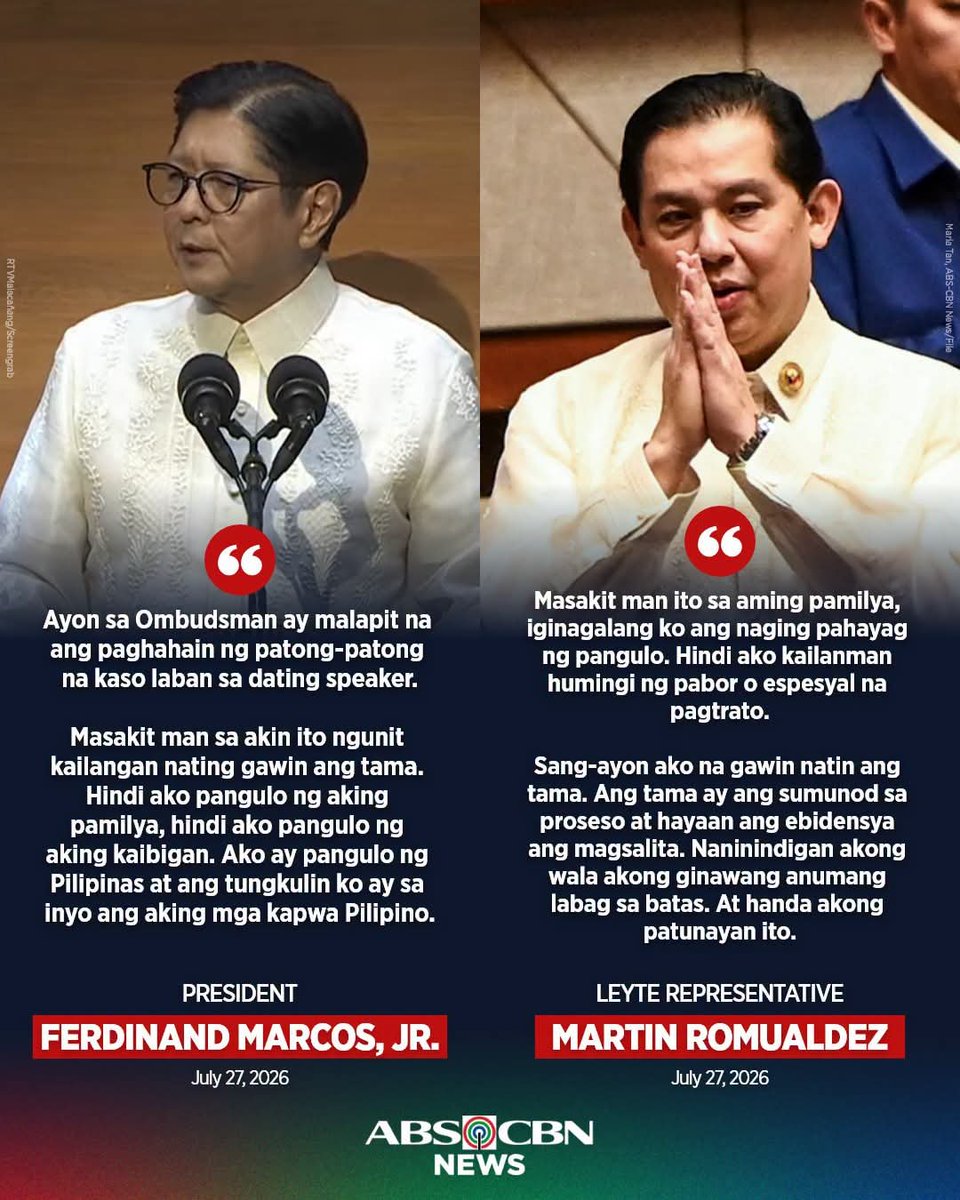onepiecetsiken's tweet photo. Close first cousins. Political allies. Perfectly complementary narratives. It looks more like a rehearsed political performance than a spontaneous exchange. Sino kaya ang scriptwriter ng dramang 'to ni #Bangag @bongbongmarcos at #Tamby @SpeakerMartinPH? 🎭 https://t.co/5ESNzq6z5K