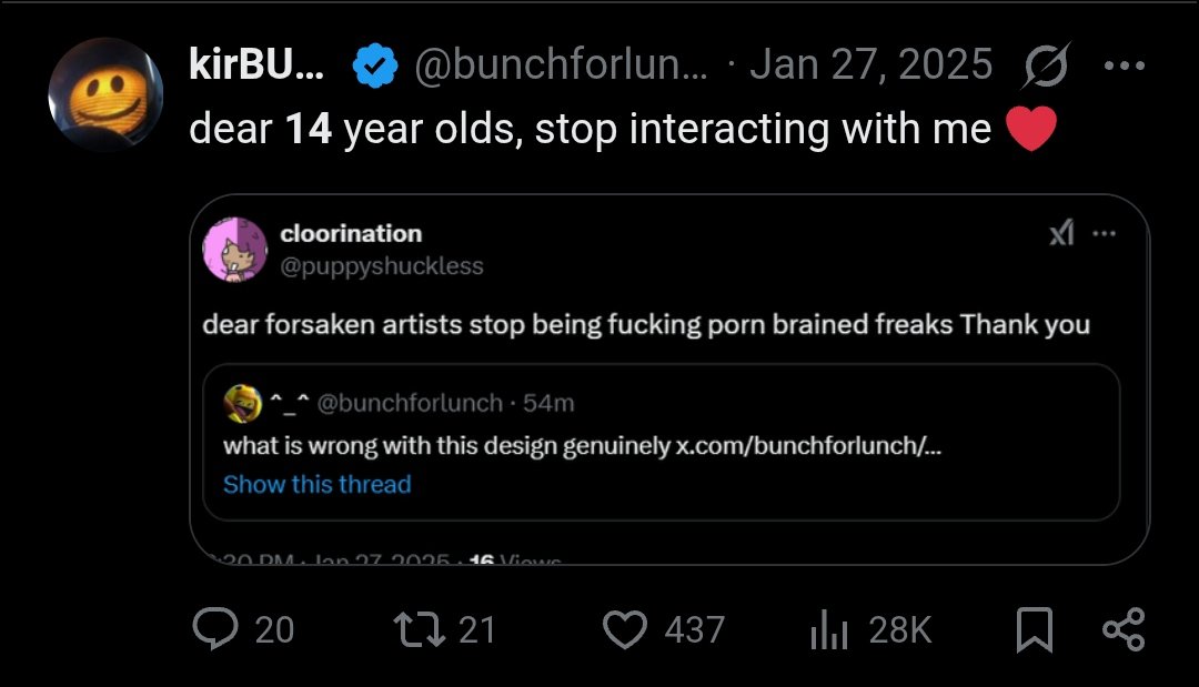 L4RPK1TT's tweet photo. bunchforlunch is a disgusting person btw they harassed me when i was 14 and put me on blast https://t.co/l4xLr5wCk8
