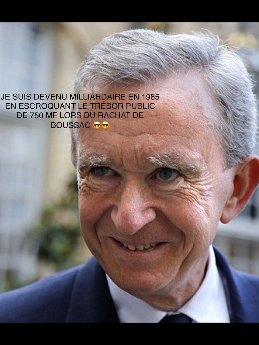 ChristianDoinet's tweet photo. @senateurJGM @notredameparis @BernardArnault s’enrichit d’années en années sur le dos du trésor public , en proportion il paye moins d’impôts que sa femme de menage.À cela se rajoute les subventions et autres cadeaux fiscaux, tant et si bien que ces entreprises appartiennent de fait à l’état.#Nationalisation https://t.co/1mWPmuuISL