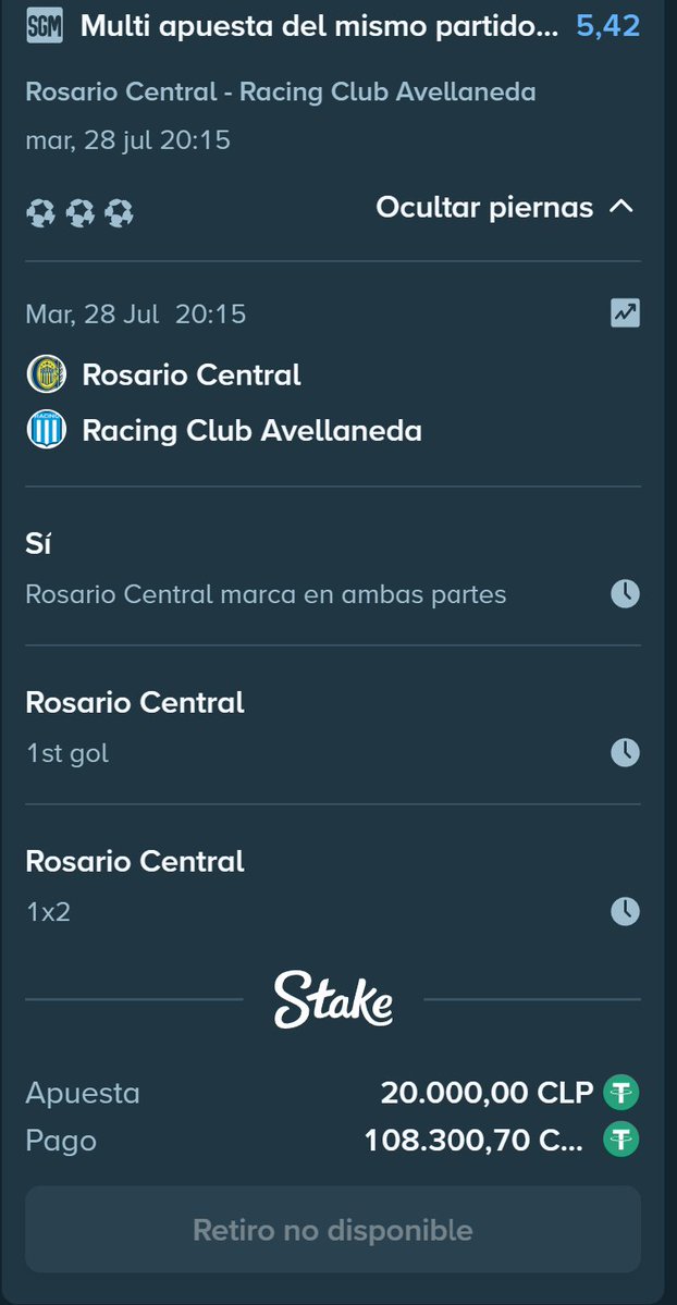 DyLaNtero1's tweet photo. Según @stakeespanol esta combinada la recomienda, aguante los canallas ojalá no mufar.  
Recuerden que entre el top 10 de quienes usen el link stakese raja con 500 luquitas https://t.co/qTtqfwMtJT https://t.co/Q0G9qmgstX
