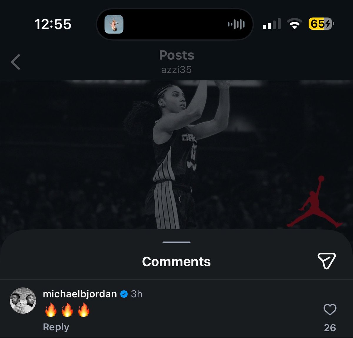 goatzzidaya's tweet photo. michael bae jordan pls be azzi’s courtside fine shyt for a game this season I BEGGGG 😭😭😭 i need that duo pic PLSSS https://t.co/sJ8sD3GfKU