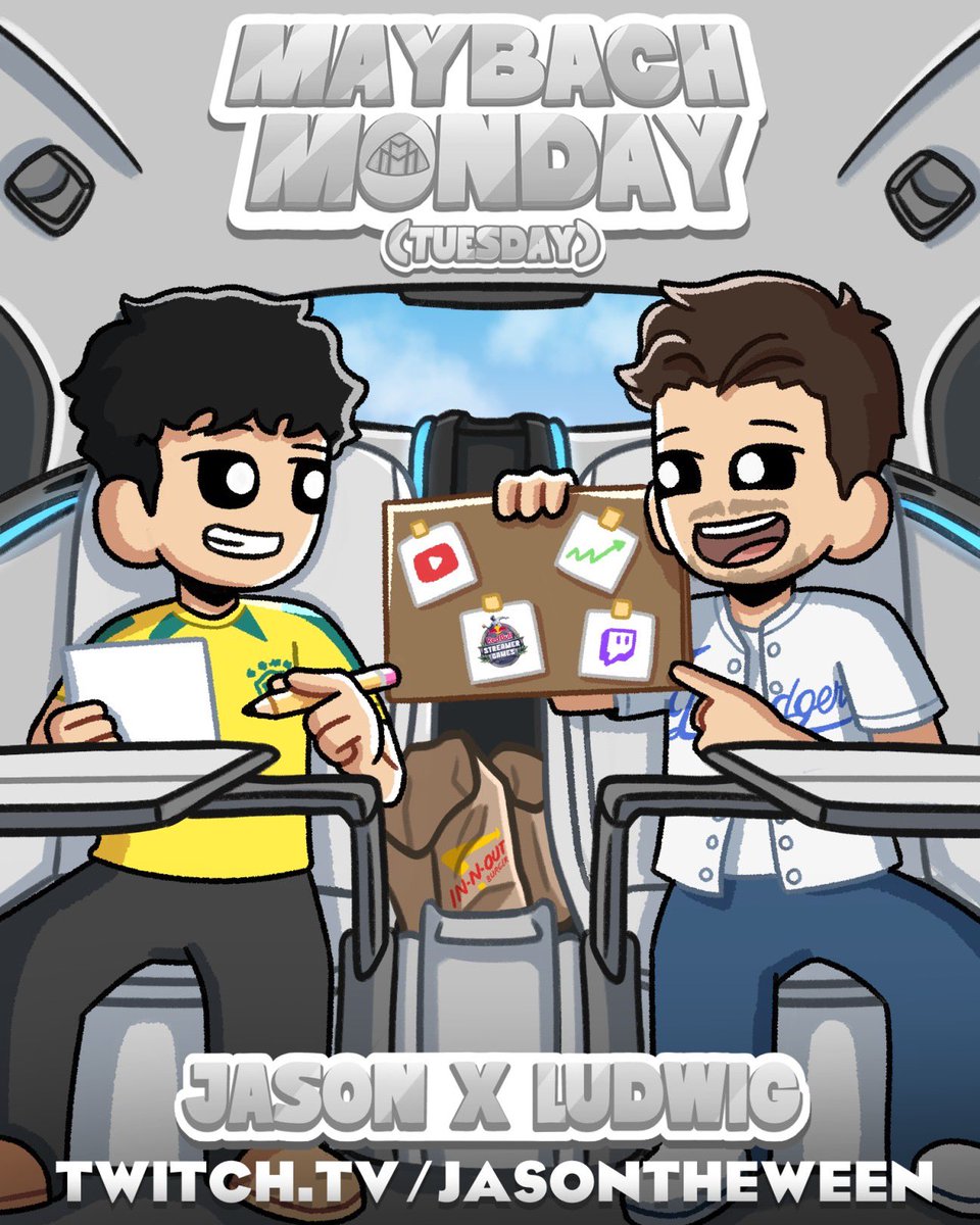 jasontheween's tweet photo. MAYBACH MONDAYS ARE BACK! 
TMR WITH @LudwigAhgren 3PM PST https://t.co/xyulOkhenw