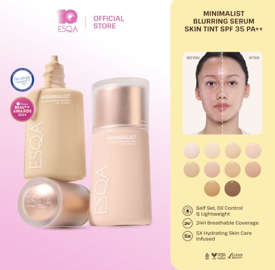 mygueguean's tweet photo. guys ada yg pake skin tint esqa gak?
cara pake yg benernya gimana sih? 
perasaan gw makenya kaya pake complexion yg lain, tapi dia nih susah bahkan gak nempel dan longsor pas gw pakein setting spray 😭 https://t.co/IJIYx8mTCP