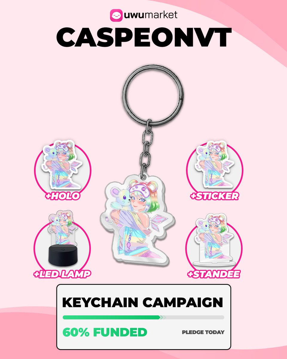 CaspeonVT's tweet photo. 60% FUNDED 🔋

We're so close to fully funding my keychain campaign with @shopuwumarket ⚡️
Only 4 more backers needed to start production 🌐 

Pledge below! 🔽 https://t.co/vZV2RI0k3e