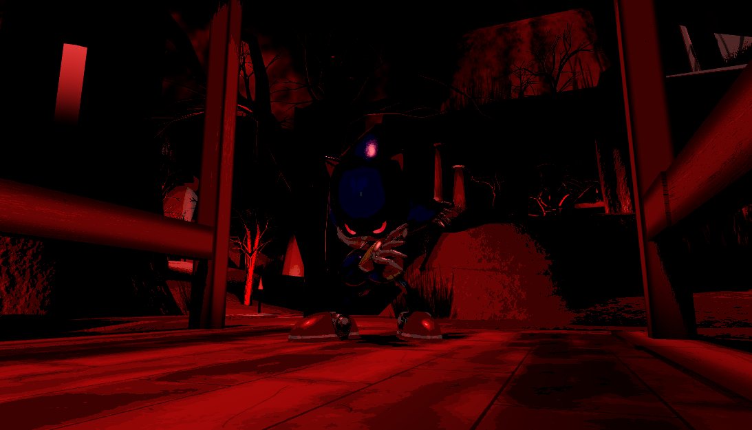 severedfatesRBX's tweet photo. All maps in Severed Fates will have unique artstyles, exclusive to a single map to better represent them! Act 9 even has a seperate lighting system that overlays over existing characters. Demonstrated here, with an updated Metal Sonic model.
#SeveredFates #SONICEXE #Sonicfandom https://t.co/Ndu1gua3gn