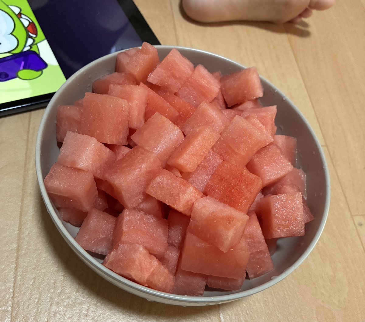 _mi___to_'s tweet photo. おはみと🦋

スイカを食べるチビちゃん
↓↓↓ https://t.co/DbSyQdrnLO