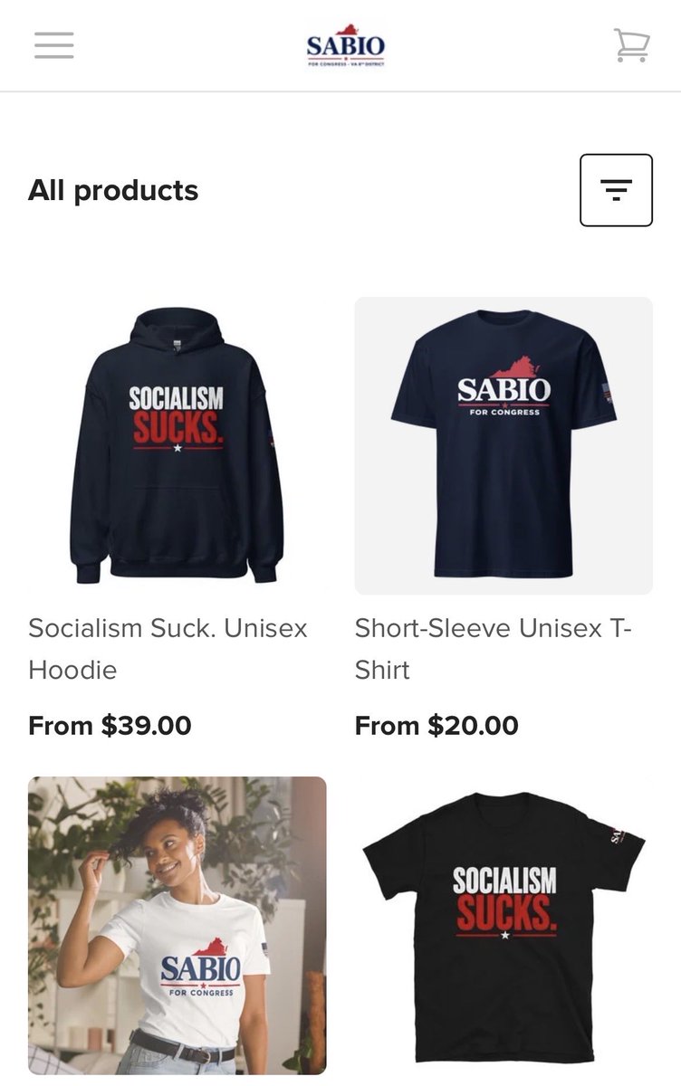 tony_sabio's tweet photo. The new campaign shirts just came in and it is time to make a statement. This is a non-partisan issue… majority of Americans, especially those who fled socialist countries do not want this here in the US. 

Get your t-shirt today and help support our campaign. 

https://t.co/o6gcOY1HuM

Visit our website and learn more about our campaign:
https://t.co/BGuYiOm30c

#VA08 @FairfaxGOP #GOP #RPV #Midterms2026 @AAFCYRs @goparlington @FairfaxGOP @fallschurchgop @AlxRepublicans @PWCGOP @LoudounGOP @FairfaxCityGOPs @fairfaxcitygop @VirginiaYRs @VA_GOP @GOP @RNC @RNCLatinos @RNCVoteProtect @CRsAtMason @Republicans @VAGOPinExile