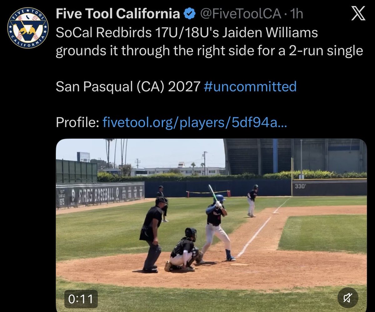 JaidenRWilliams's tweet photo. Went 1 for 2 today https://t.co/OmqQlpIo5Q