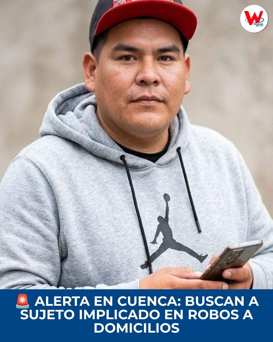 WRadioEc's tweet photo. La Policía Nacional ha emitido la voz de alerta sobre esta persona implicado en robos a domicilios en Cuenca. Cualquier información puede hacerse llegar a las líneas 911, 1800-DELITO o 131, garantizando absoluta confidencialidad.

Fuente: Policía Nacional https://t.co/80NItxnsFX