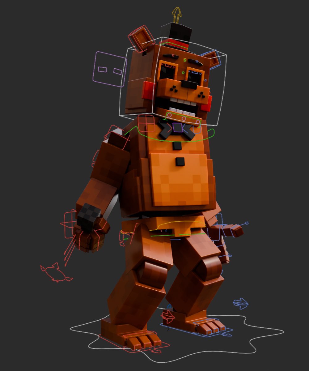 MaboJabo's tweet photo. FNaF 2 Toys Pack coming soon to purchase 👀
#blender3d #fnaf2 #modeling #minecraft https://t.co/BWZkeoYr3A