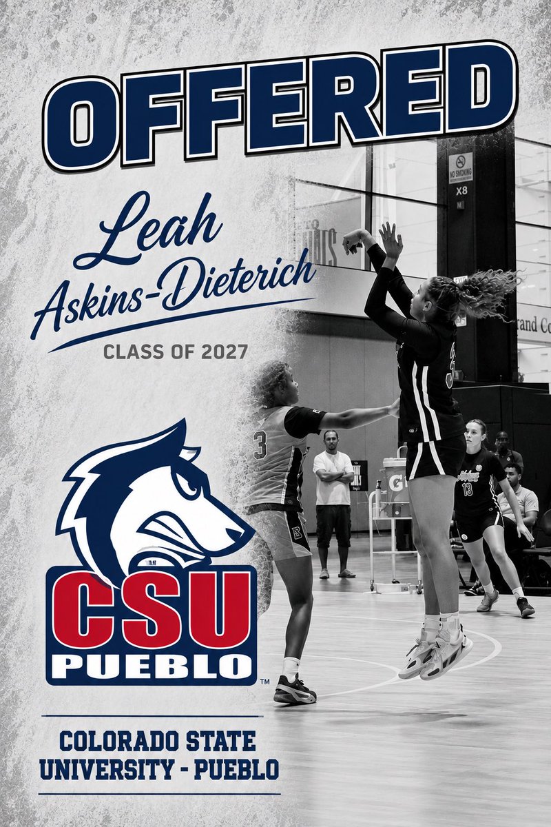 LeahGrace_2027's tweet photo. After a great conversation with head Coach Johnson, I am very thankful to have received an offer to play for Colorado State University Pueblo! Thank you so much for this opportunity @coachtj @CSUPuebloWBB !! https://t.co/eEGLBwYNzH