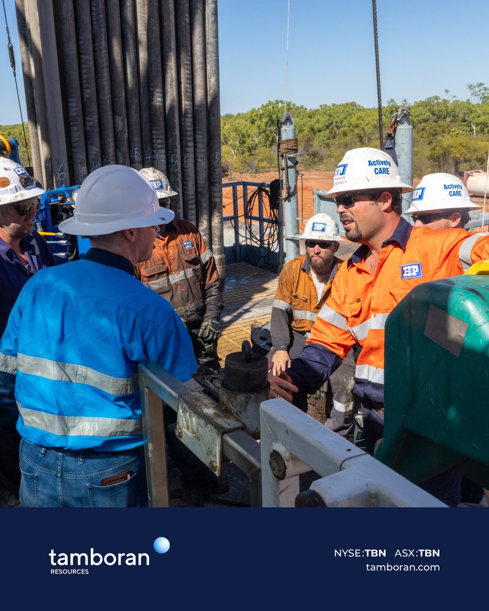 Tamboran_TBN's tweet photo. $TBN.AX hosted NT Minister for Trade, Business and Asian Relations, Robyn Cahill for a site visit in the #BeetalooBasin.
#TBN CEO Todd Abbott & CFO Eric Dyer highlighted the operational progress and long-term economic potential of the region’s natural gas developments. https://t.co/C3daTQgbG8
