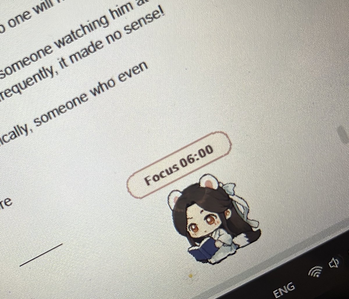 Shiaolian's tweet photo. Little baby has been doing nothing but distracting me https://t.co/dKMrL1nCTX