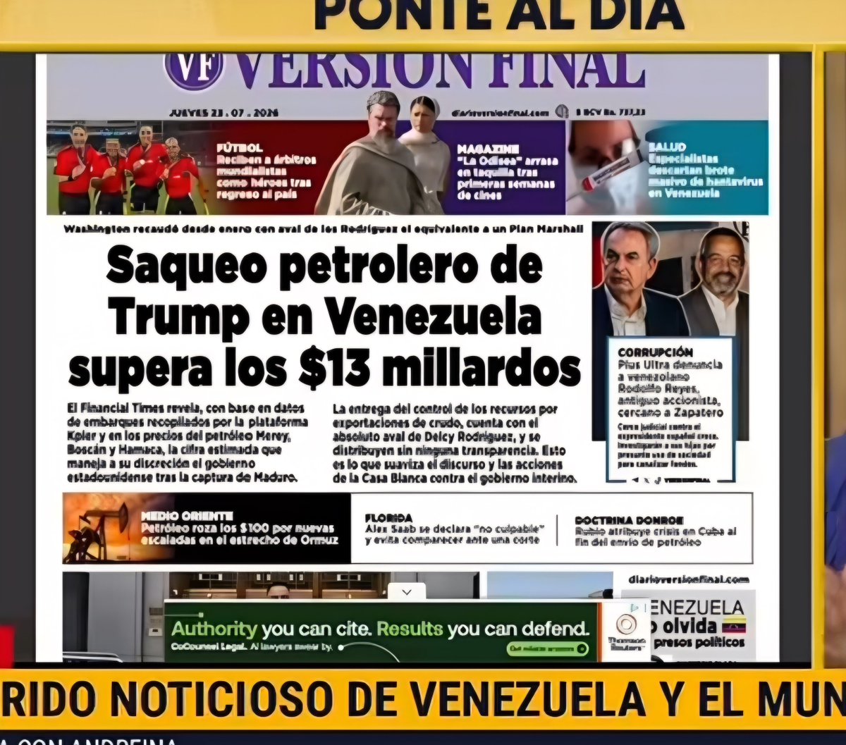 DanielDa64376's tweet photo. @MacaSuarezVE Si que no invente que Trump tiene su buen negocio con los delincuentes que el protege en Venezuela... https://t.co/RupKRbasg4