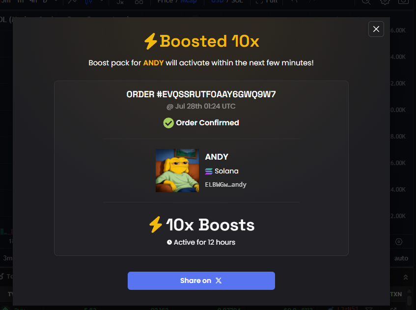 RealAndyDev's tweet photo. 20X BOOSTS DONE

50X MORE INCOMING AT 100K

$ANDY TO THE MOON https://t.co/iqHzgsU6UH