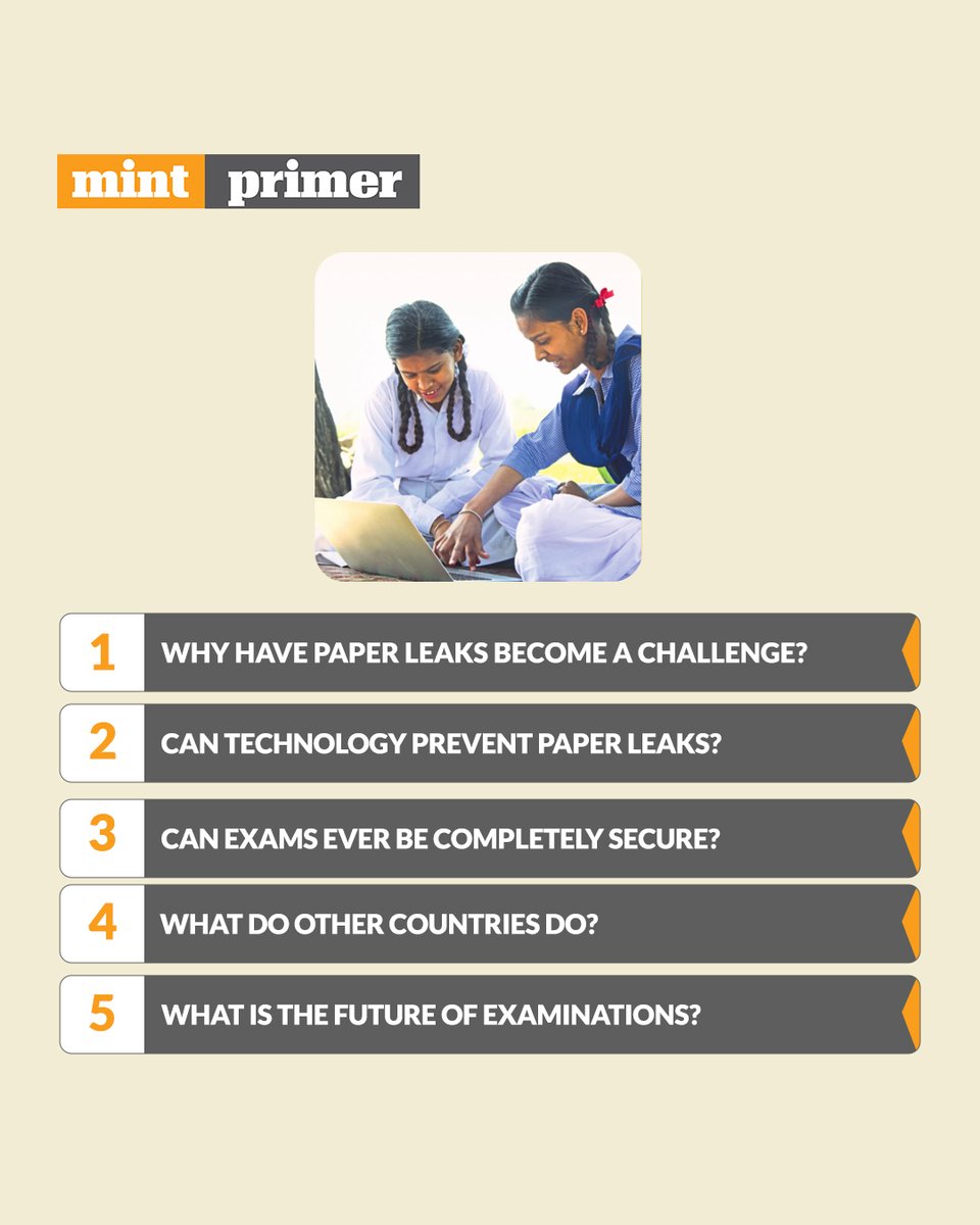 livemint's tweet photo. #MintPrimer | Can technology secure exams or simply make leaks harder?
Mint explores 👇
Can technology secure high-stakes examinations?
https://t.co/8XefE5v4zJ
Trust our hard work, subscribe to #MintPremium: https://t.co/Qg3AmYxkGV⚡️
@shelley_singh1 ✍️