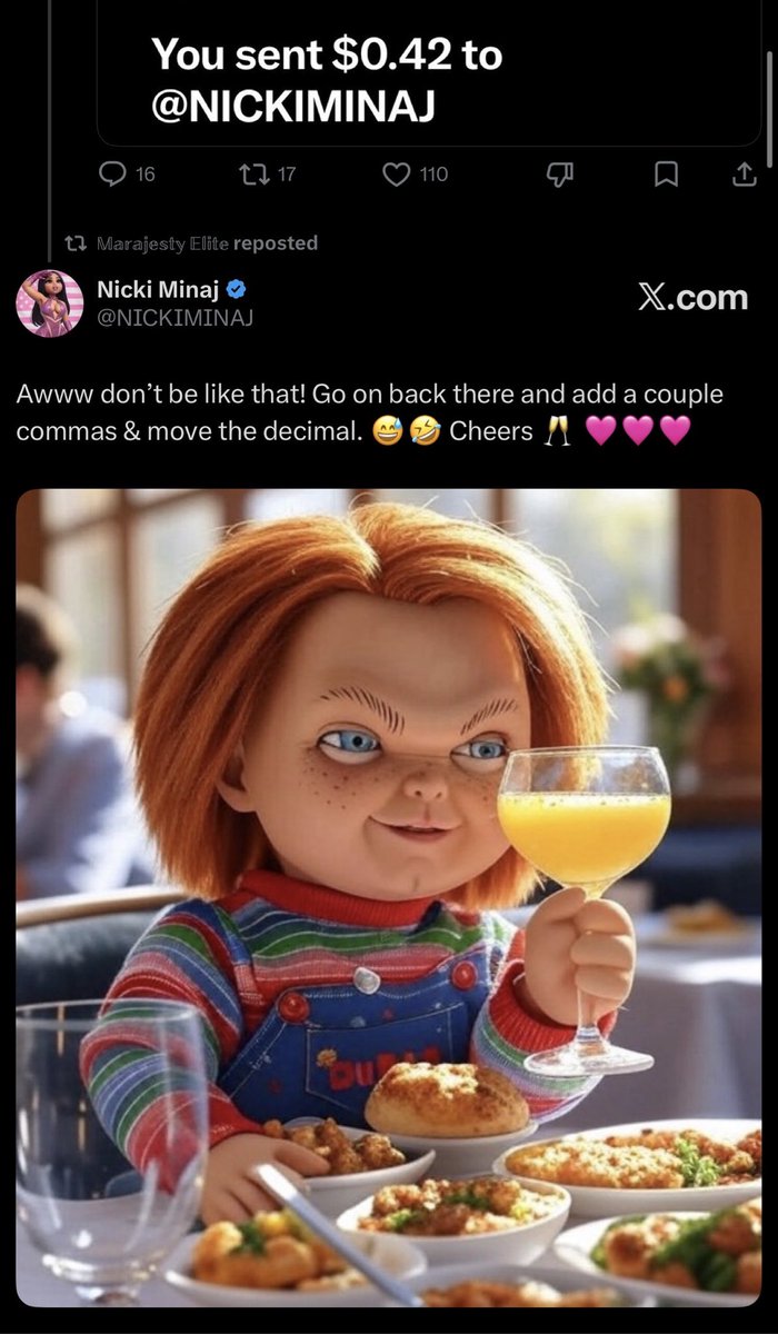 nonickinoclout's tweet photo. If you use your critical thinking skills you’ll realize Nicki Minaj is coming in hot 😭🔥 https://t.co/cXsACm1AhH