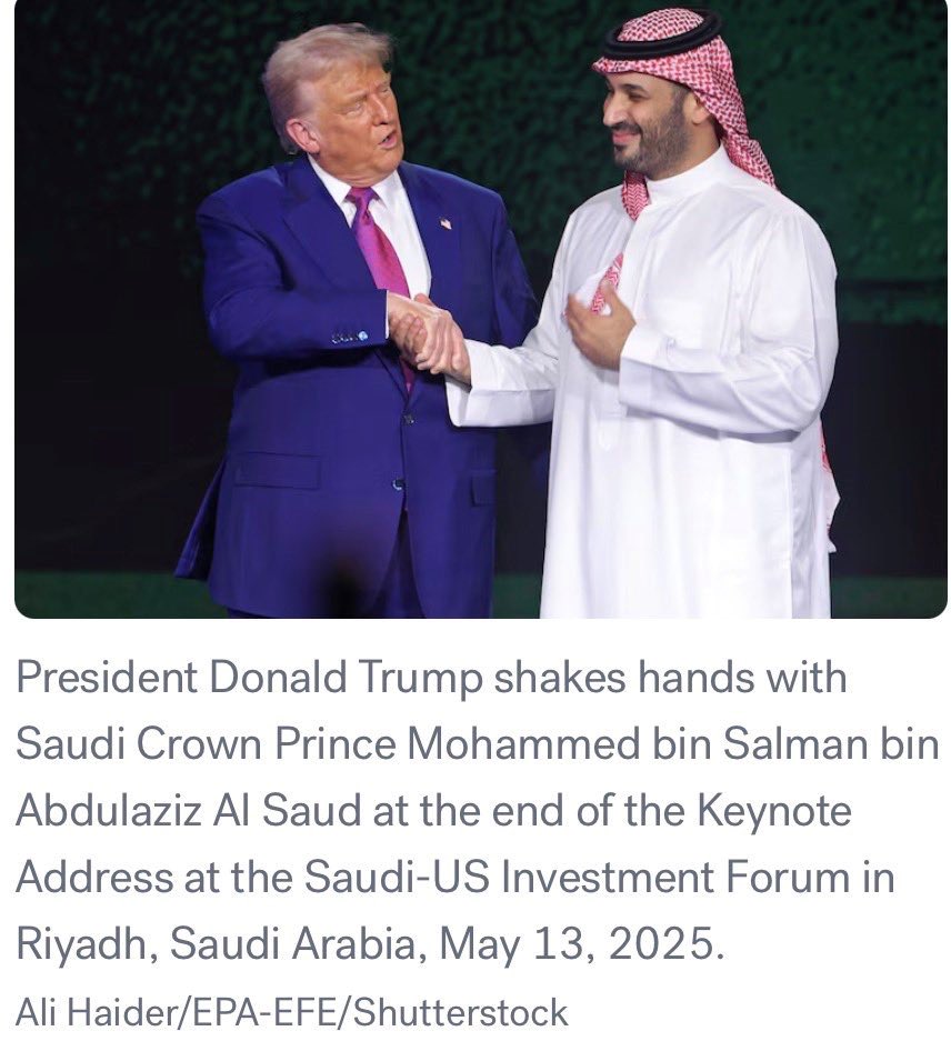 wtpBLUE's tweet photo. #TrumpIsUnfitForOffice    #wtpBLUE   WE THE PEOPLE   wtp3171
 
The Trump regime announced agreement with Saudi Arabia on nuclear program development, and shortly thereafter, Trump backtracked and stated that it would require normalizing relations between Saudi Arabia and Israel.  Saudi Arabia has repeatedly stated that there must be a clear path to establishment of a Palestinian state which Israel strongly opposes.  This is all part of what Trump has promised in the Abraham Accords. 
What exactly is this agreement?  He has called them “very respected and successful.”  They have succeeded in only one area: increasing economic partnerships between the UAE, Bahrain, Morocco, Sudan, and Israel.  None of those countries have any conflict with Israel, so it’s not come close to resolving Israeli-Palestinian conflict. 
The Abraham Accords did not require Israel to make any concessions regarding Palestinian statehood or stop specific terrorist actions like West Bank annexation and it’s unsustainable.  It’s deliberately misleading and it’s a win-win for Israel-they can invest in suppressive defensive cyber-security measures that end up crushing dissent in the region in the name of “stabilization.”
 What does drive instability is authoritarianism, occupation, and international intervention.  The bottom line for Trump is always money for himself and his “friends”, and the rest of the world be damned.  Don’t neglect to vote in 100 daysfor a better Congress to hold Trump accountable.