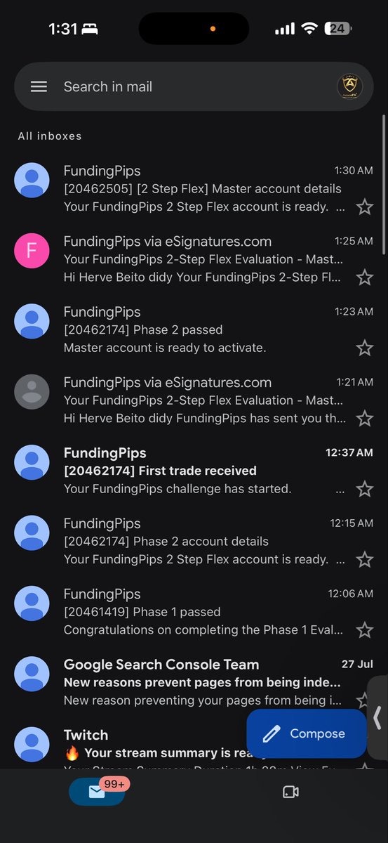 astucefx's tweet photo. Phase 1 passed at midnight 
Phase 2 passed at 1 Am
Live account credentials in 😭🔥

Flex accounts isnt real damn❤️ https://t.co/rYiR6yJFWu