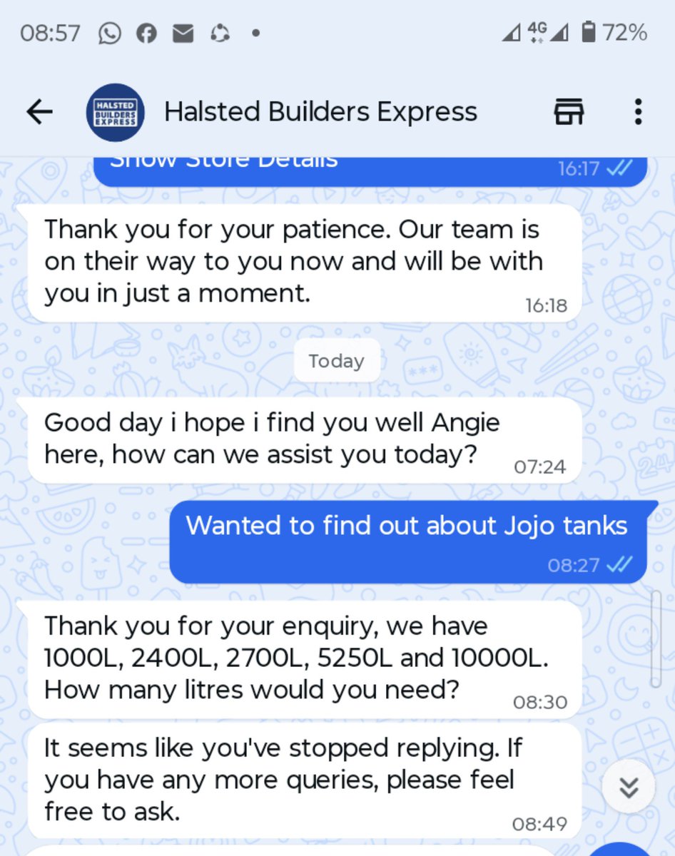 rookie263's tweet photo. @HalstedBuilders you respond to me the following day and when I delay response by a few minutes you complain!?!how does that work? https://t.co/i1vhWmXGxV