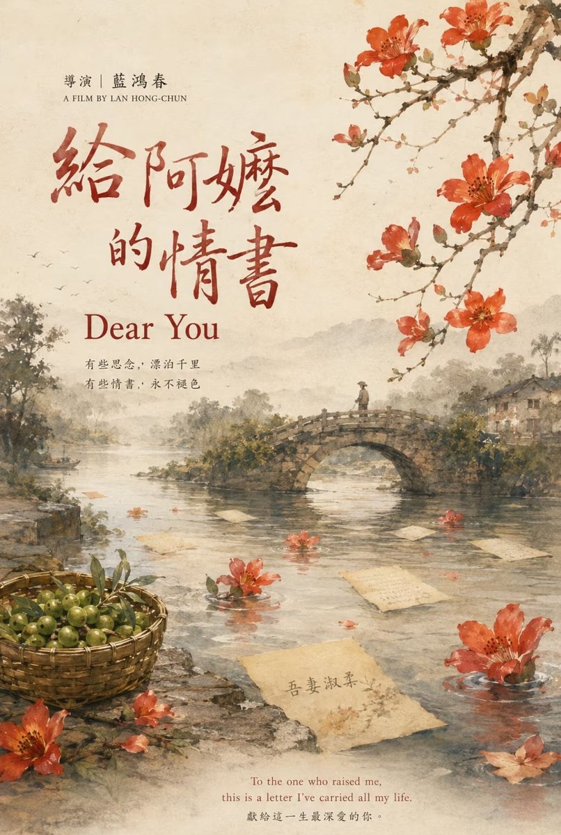 LANQIL123's tweet photo. 我最爱的那句就是“江海万里，心中念你，便不觉遥远”。
#给阿嫲的情书 https://t.co/TizoScVoTw