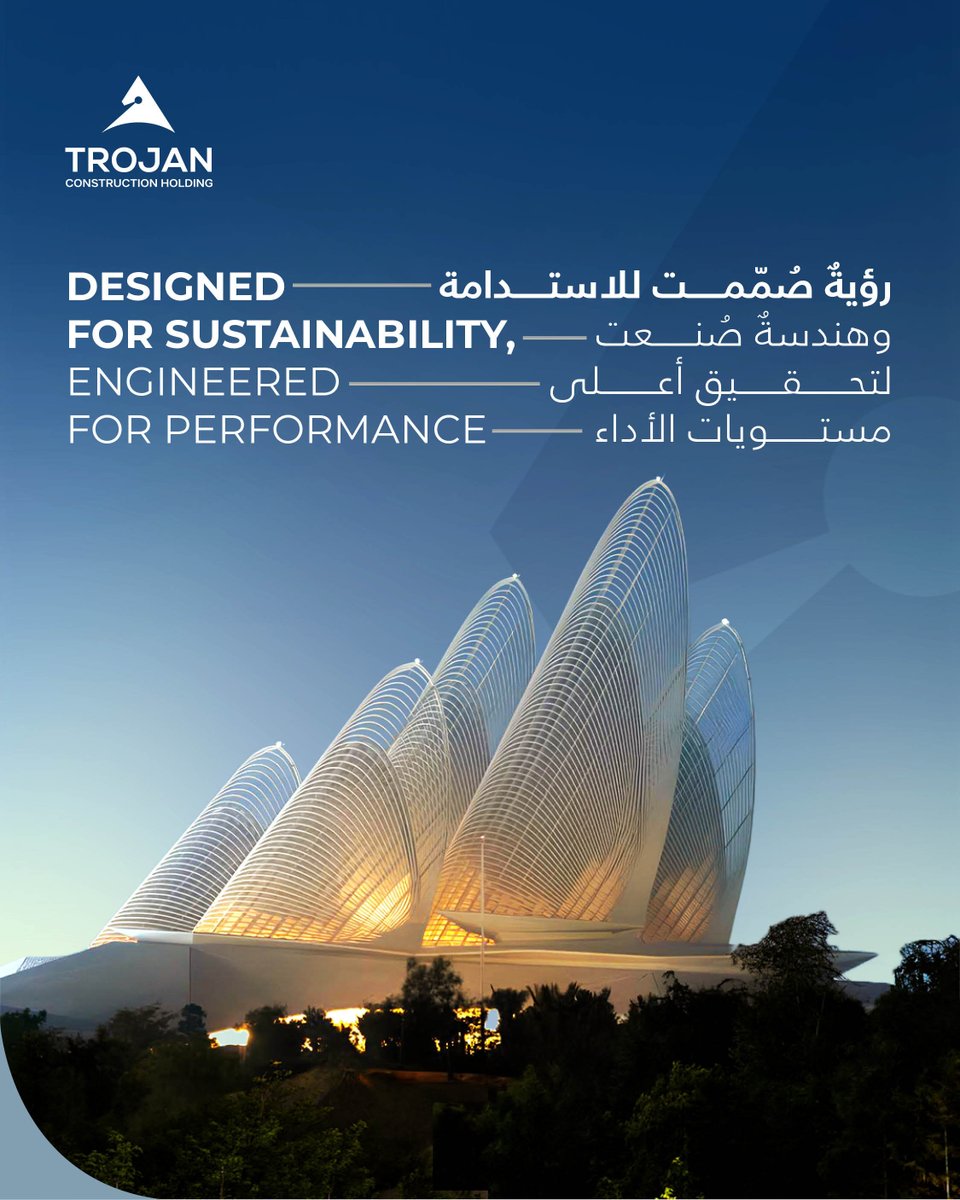 TrojanCHolding's tweet photo. On World Nature Conservation Day, we reaffirm our commitment to building a more sustainable future. 

Every project is an opportunity to reduce our environmental impact and protect natural resources. Through responsible construction practices, Trojan Construction Holding continues to build with sustainability at its core.

#TrojanConstructionHolding #WorldNatureConservationDay

بمناسبة اليوم العالمي للحفاظ على الطبيعة، نجدد التزامنا ببناء مستقبل أكثر استدامة.

في تروجان القابضة للإنشاءات، نحرص على الحد من الأثر البيئي، والحفاظ على الموارد 
الطبيعية، واعتماد ممارسات بناء مسؤولة تعزز التزامنا بالاستدامة في جميع مراحل تنفيذ مشاريعنا.

#تروجان_القابضة_للإنشاءات #اليوم_العالمي_للحفاظ_على_الطبيعة