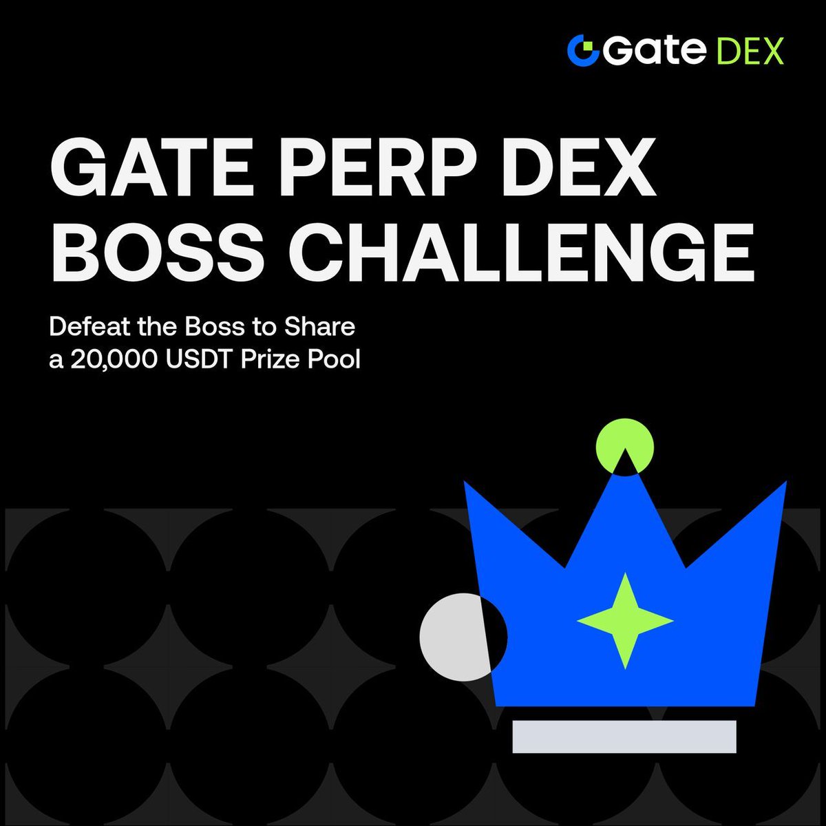 GateDEX's tweet photo. 👹 A powerful Boss has invaded Gate DEX.

Every trade is an attack.
Every order deals damage.

⚔ 1 USDT Trading Volume = 1 Boss Damage
The more Boss Damage you deal, the bigger your share of the 20,000 USDT prize pool.

🔥 Defeat the Boss.
🎁 Share 20,000 USDT.

📅 Jul 28 – Aug 14
👉 https://t.co/FiLgpsHgXD
More details：
https://t.co/ByOJClZv7c