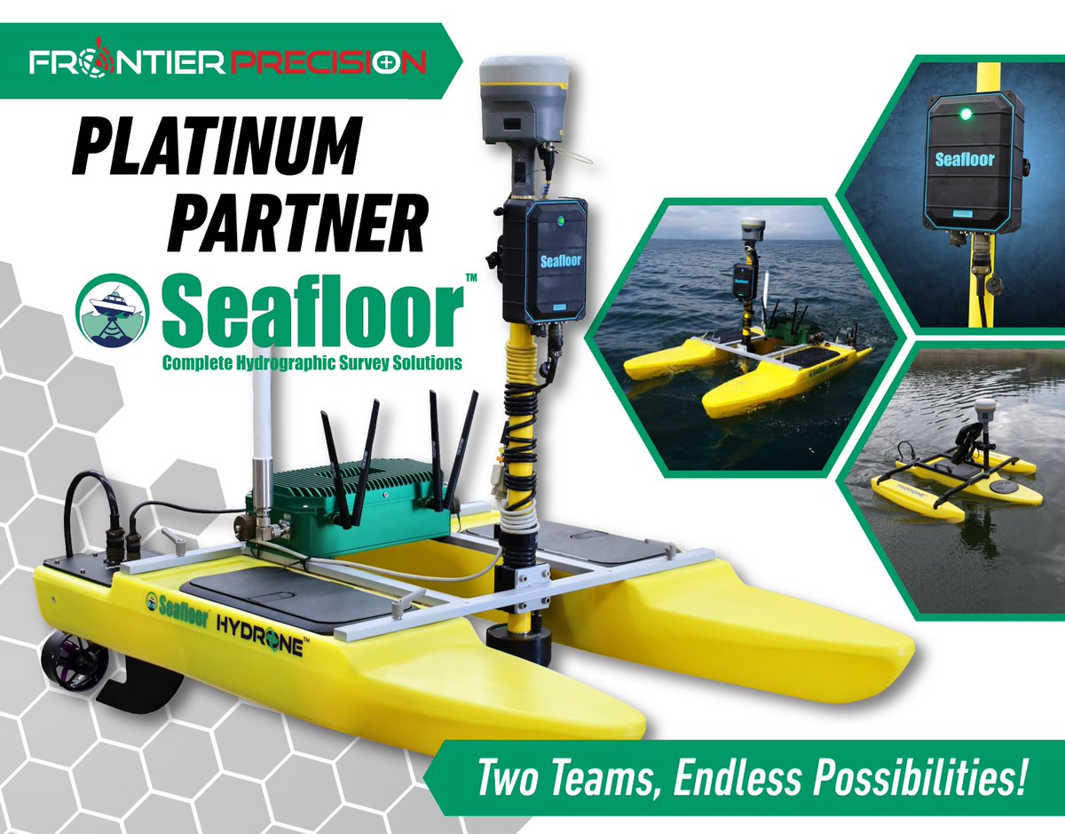 frontierprec's tweet photo. We're excited to announce our partnership with @seafloorsystems - expanding our portfolio of autonomous hydrographic survey solutions!

https://t.co/fYUh5LlxbO

#FrontierPrecision #HowYouMeasureMatters #SeafloorSystems #Hydrography #AutonomousSurvey #Bathymetry #MarineTechnology https://t.co/Z6AUKxkrxH