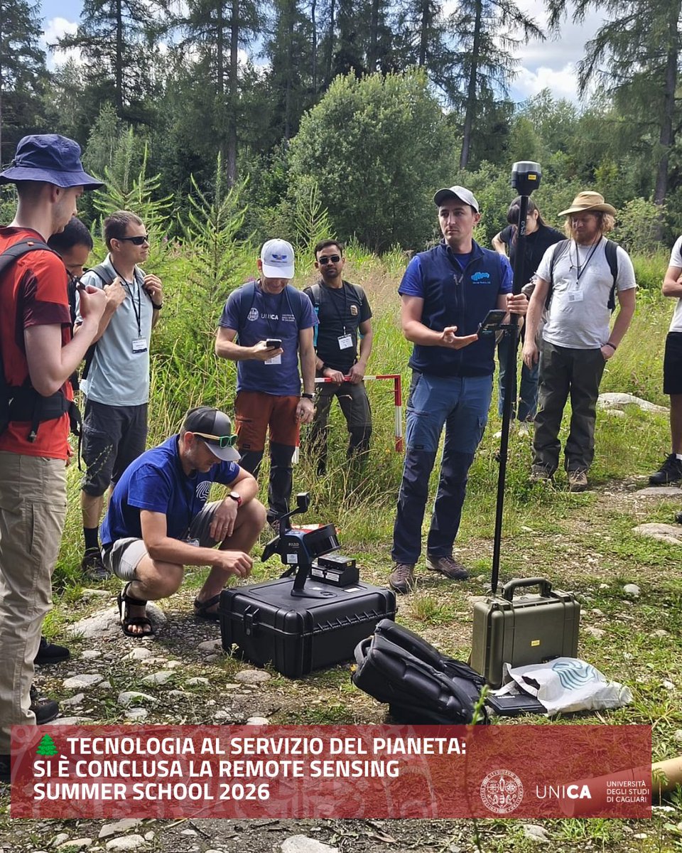 univca's tweet photo. 🛰️ Si è conclusa ai Monti Tatra la Remote Sensing Summer School 2026! 30+ giovani ricercatori da 7 Paesi e 14 docenti si sono confrontati su droni, LiDAR, dati Copernicus e iperspettrali per il monitoraggio di incendi e alluvioni. Coord. UPJŠ con UNICA e INGV (Erasmus+ BIP). 🌍 https://t.co/1c5wRRp9Oq