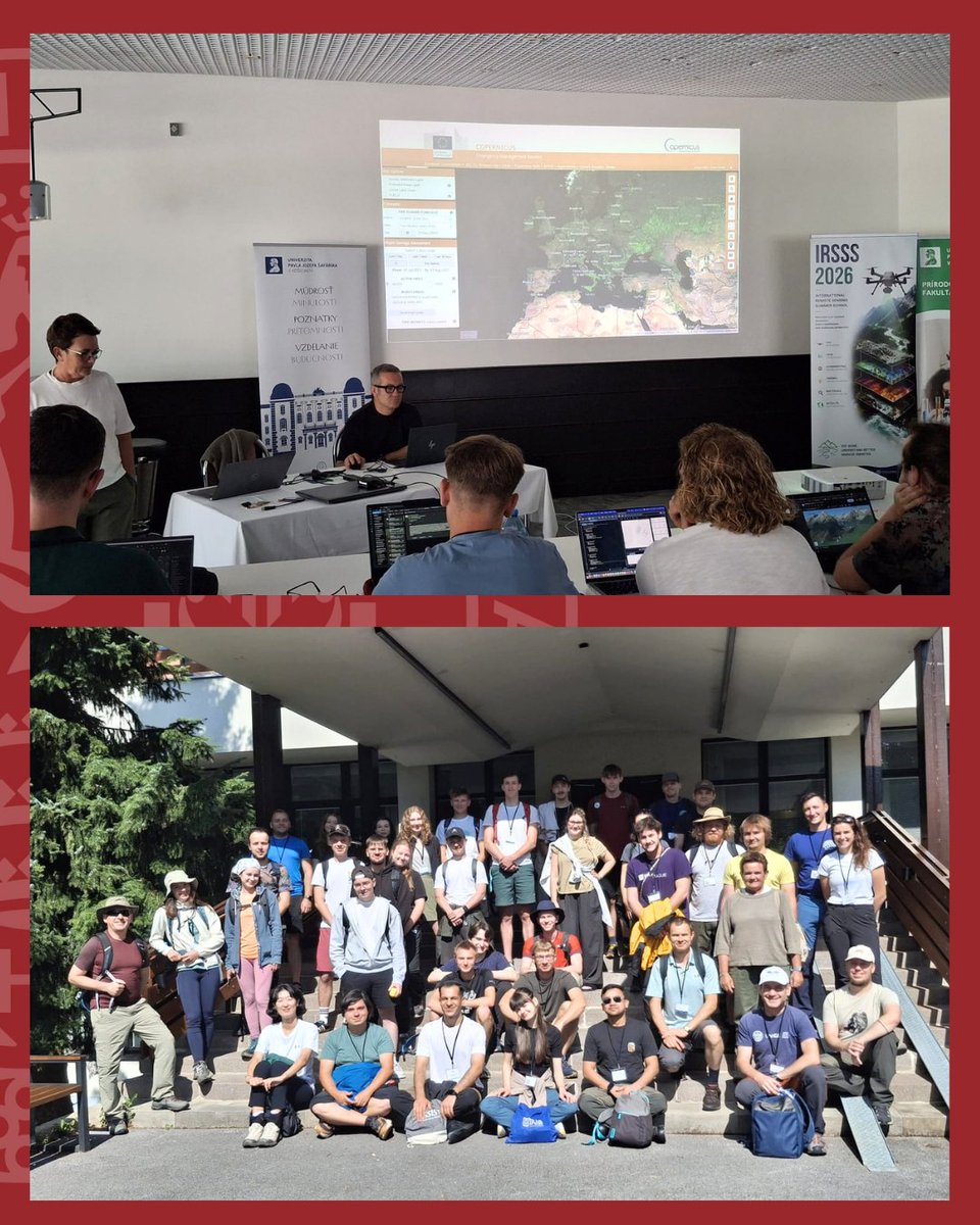 univca's tweet photo. 🛰️ Si è conclusa ai Monti Tatra la Remote Sensing Summer School 2026! 30+ giovani ricercatori da 7 Paesi e 14 docenti si sono confrontati su droni, LiDAR, dati Copernicus e iperspettrali per il monitoraggio di incendi e alluvioni. Coord. UPJŠ con UNICA e INGV (Erasmus+ BIP). 🌍 https://t.co/1c5wRRp9Oq