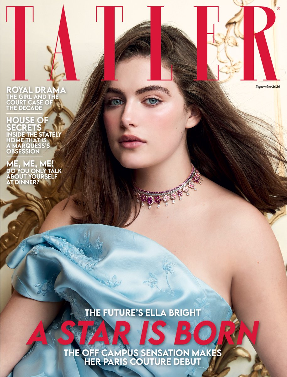 Tatlermagazine's tweet photo. Introducing Tatler’s latest cover star: Ella Bright! 

Just last summer, the actress was sitting her A-Levels in London. A year later, the 19-year-old is the breakout star of Prime Video’s ice hockey mega-hit, Off Campus, with a legion of global fans. 

Now she graces the September issue in Christian Dior Haute Couture and Dior Joaillerie.

https://t.co/MWL2frbBZM