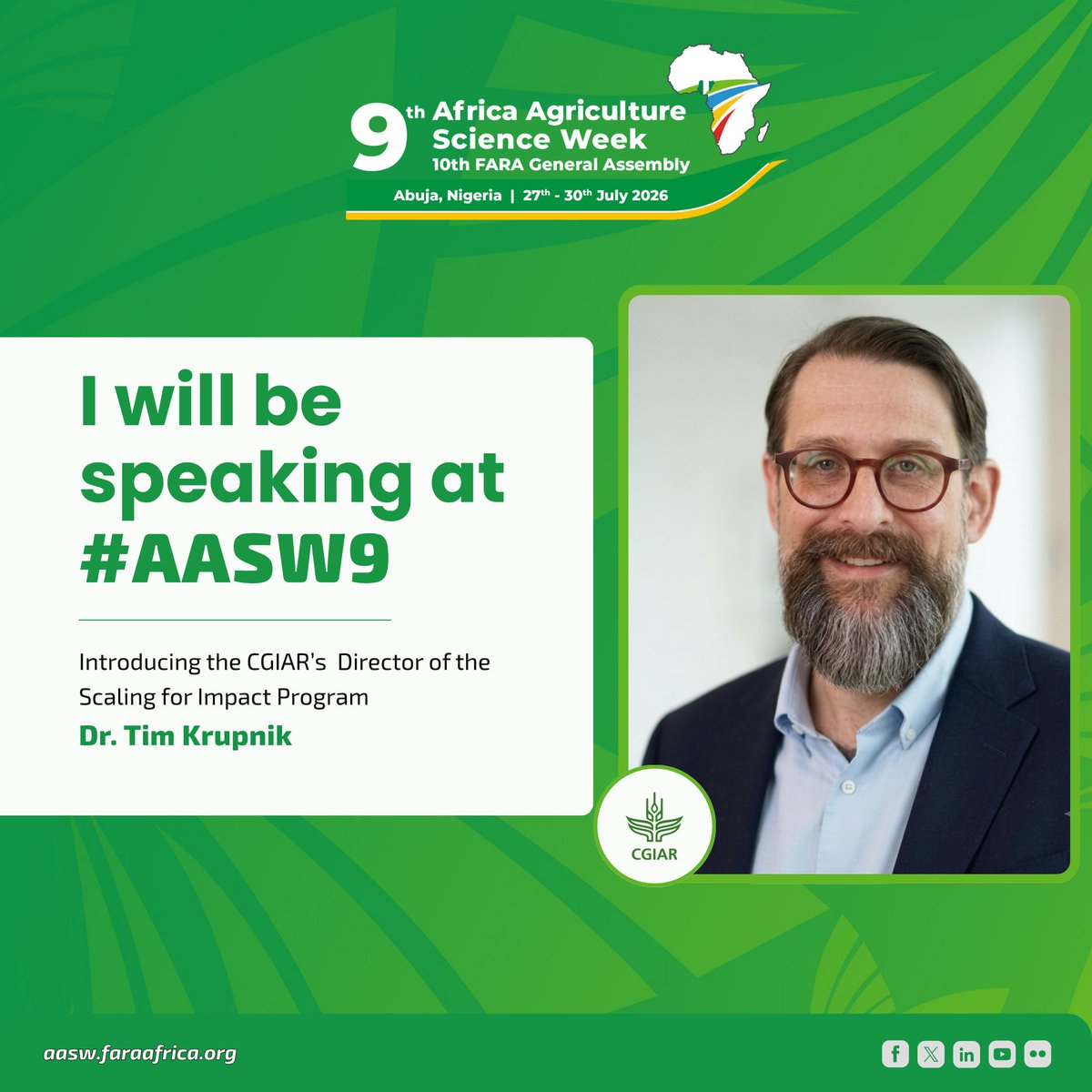 Taat_Africa's tweet photo. #JoinUs  #AASW9 for a hybrid parallel session on #TAAT!  🕚 11:00 – 13:00 WAT
 📍Main Hall, Abuja Continental Hotel + Online; https://t.co/nFH1XGKm2n
🎤Meet the keynote speakers below.

#EngageTAAT #AgricultureScienceWeek #InnovationSystems #AgrifoodSystems #TAATExperience #LessonsLearnt #Scaling4Impact

@AfDB_Group @Groupe_AfDB @gatesfoundation
@GatesAfrica @CGIAR @CGIARScaling
@IITA_CGIAR @AFSTA_Seed @SeedFed @ReutersAfrica @Better_Seed @EuroseedsEU
@ISTAseedtesting @ScienceAlly @ippcnews
@AFP @ReutersWorld @afaasinfo @AUC_CAADP
@NEPAD_Agency @ccardesaa @CORAFNews
@ASARECA @SAA_africa @WorldBank @giz_gmbh
@jica_direct_en @FARAinfo @mfregene77 @InnocentMus @EnockChikava @CGIAR_EMD
@simeonehui @TJKrupnik @BVanlauwe @sagizaw_TAAT @RachelMulangala