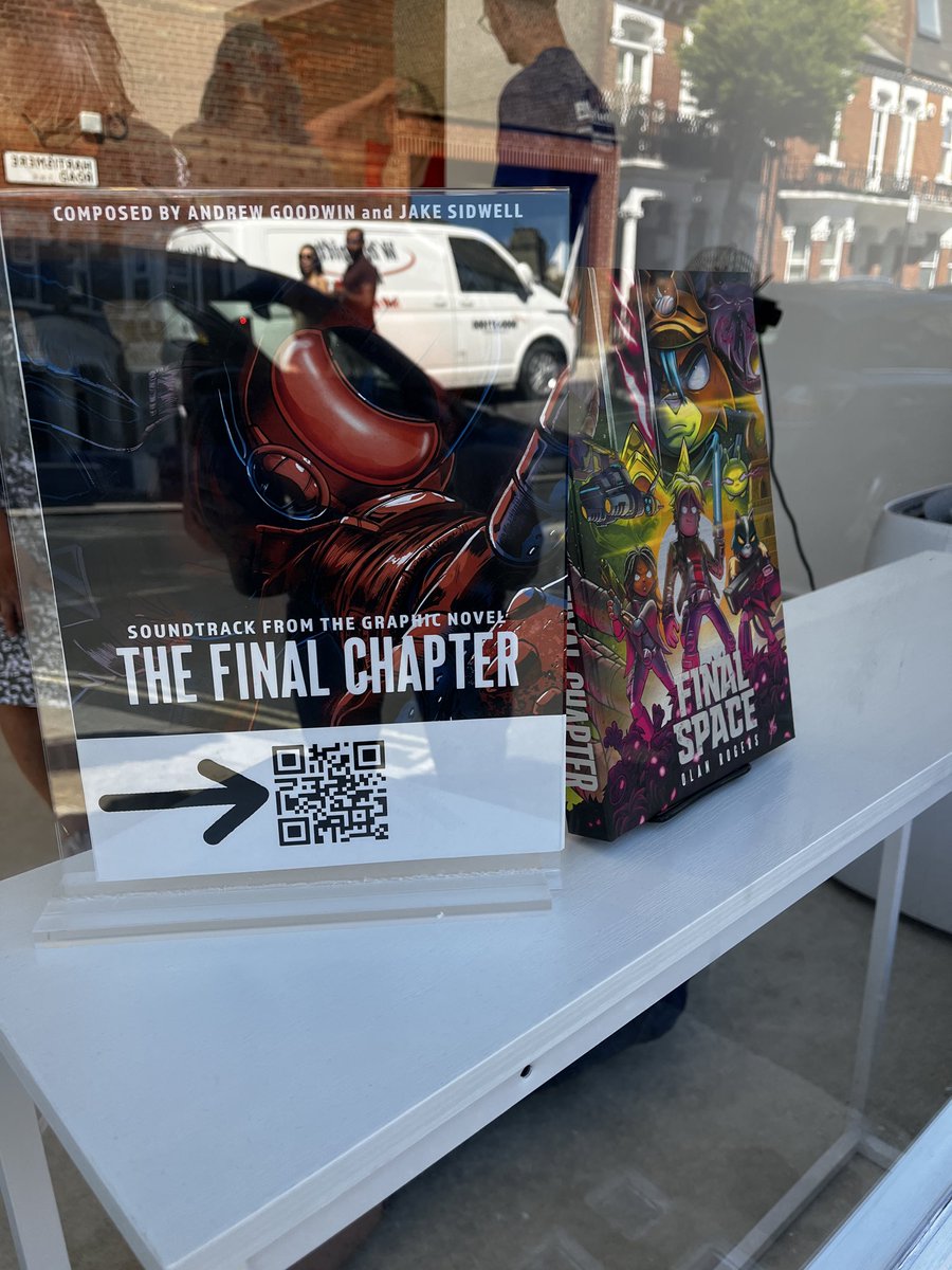 AndrewGcomposer's tweet photo. London day 2! Thank you so much to everyone that came out to the Final Space book signing! So cool to hear about all your experiences in person #FinalSpace #BookTour #London #TheFinalChapter #GraphicNovel #OlanRogers #Composer https://t.co/agaTJbU9dt