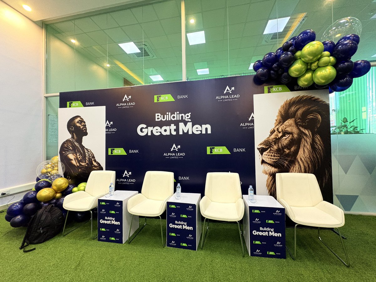 kcbbankug's tweet photo. The stage is set for meaningful conversations, bold leadership, and lasting impact.
#BuildingGreatMen starts at KCB Bank in partnership with Alpha Lead Limited.
#ForPeopleForBetter https://t.co/hfoZjZxVvc