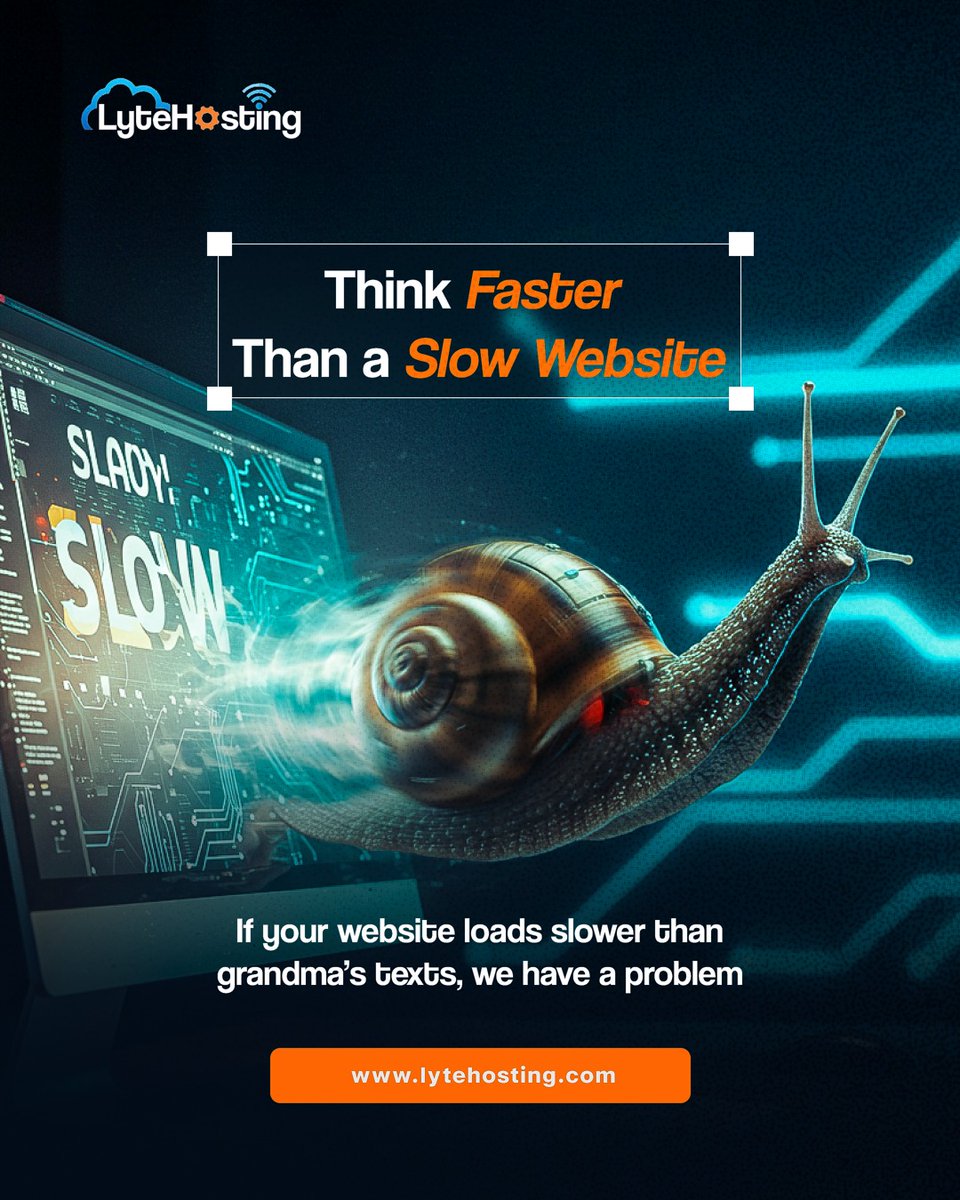 lytehosting's tweet photo. A slow website doesn't just test patience.

It quietly kills conversions.

Every second your visitors spend waiting is another chance for them to leave.

Don't spend money driving traffic to a website that can't keep up.

⚡ Speed matters.

#WebsiteTips #SmallBusiness #WebHosting https://t.co/fsZoyELzYK