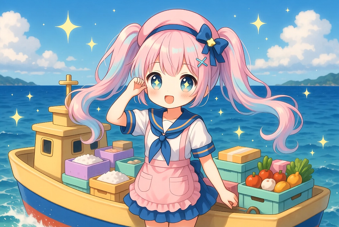 oacxe's tweet photo. 海をわたるごはんの旅🚢

ごとごと船が進むよ🌊
食べものを運ぶんだ📦

わくわく世界とつながる🌍
笑顔の食卓こんにちは🍚

ありがとうを届ける旅✨
今日も大切にいただこう😊

#食べもの #世界 #物流 https://t.co/m9d31Kge2y