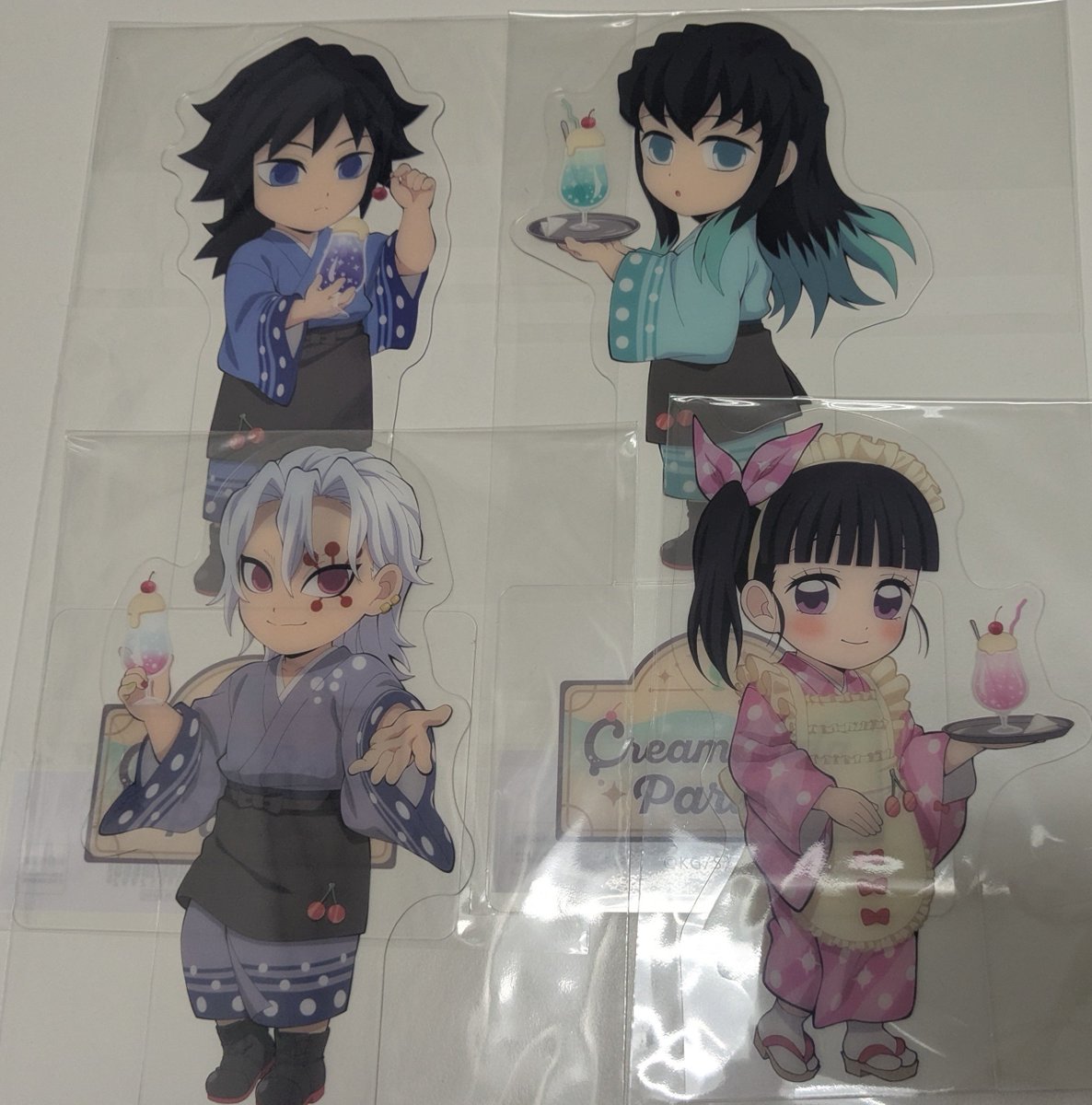 manmiiaIIa's tweet photo. 交換　鬼滅　クリアスタンディPOP アクスタ クリームソーダ

譲　クリアスタンディ 義勇 無一郎 宇髄 カナヲ

求　クリアスタンディ 炭治郎、アクスタ　炭治郎

相互代行を仮約束しておりましたが在庫切れで白紙になったため募集します
差額精算はPayPayか手渡し現金希望です
検索からもお声掛け下さい https://t.co/RJ3G22VEJ8