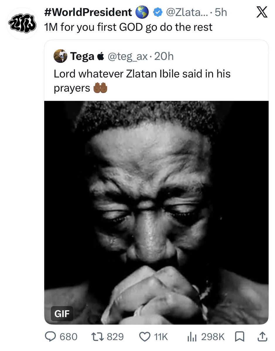TheDamiForeign's tweet photo. Zlatan gifted a fan 1m naira when everyone was sleeping, the guy go just wake up see sey e don turn millionaire😂 https://t.co/o5SxrnhbfW